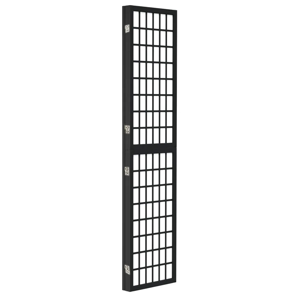 Divisorio Pieghevole 3 Pannelli Stile Giapponese 120x170cm Nero cod mxl 71045