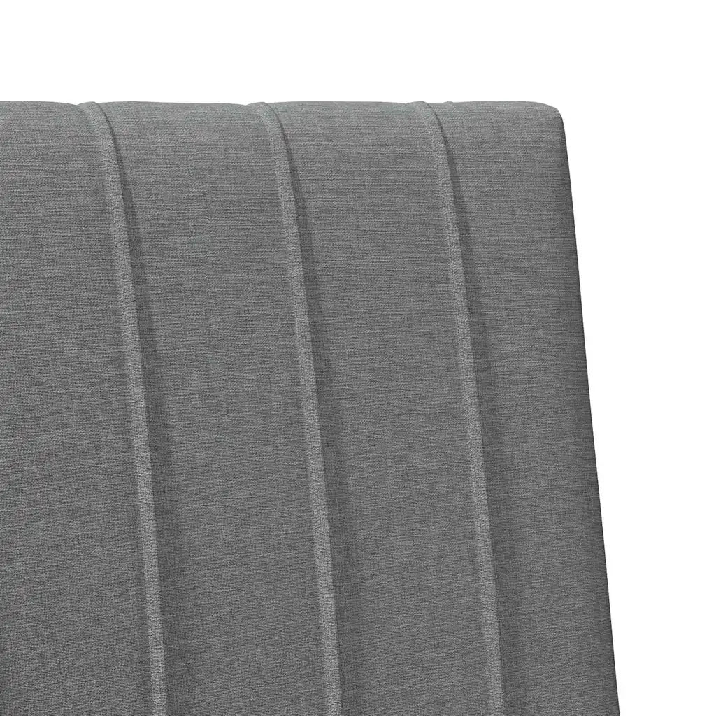 Testiera imbottita Grigio scuro 75 cm Pino massello 879425