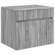 Mobiletto da Bagno a Muro Sonoma grigio 59 x 44,5 x 50 cm