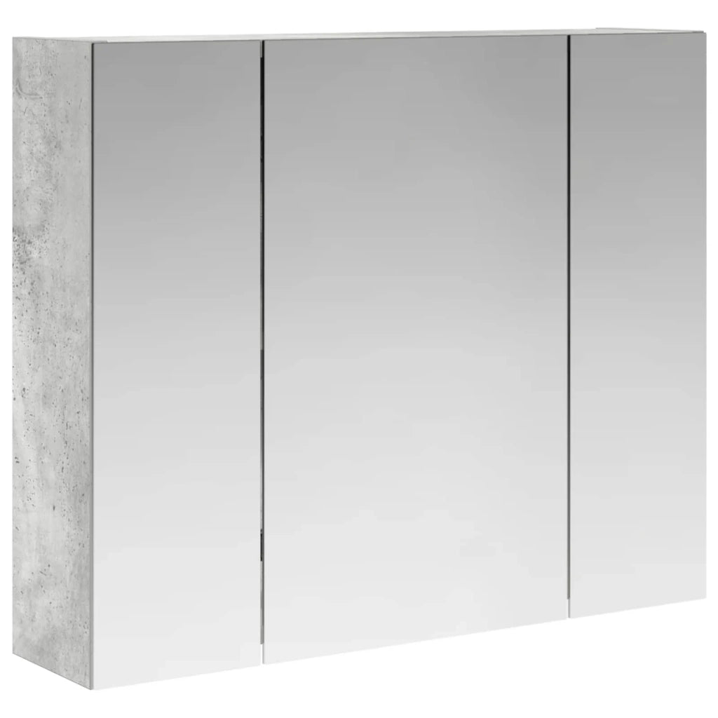 Mobiletto per specchio da bagno Grigio cemento
