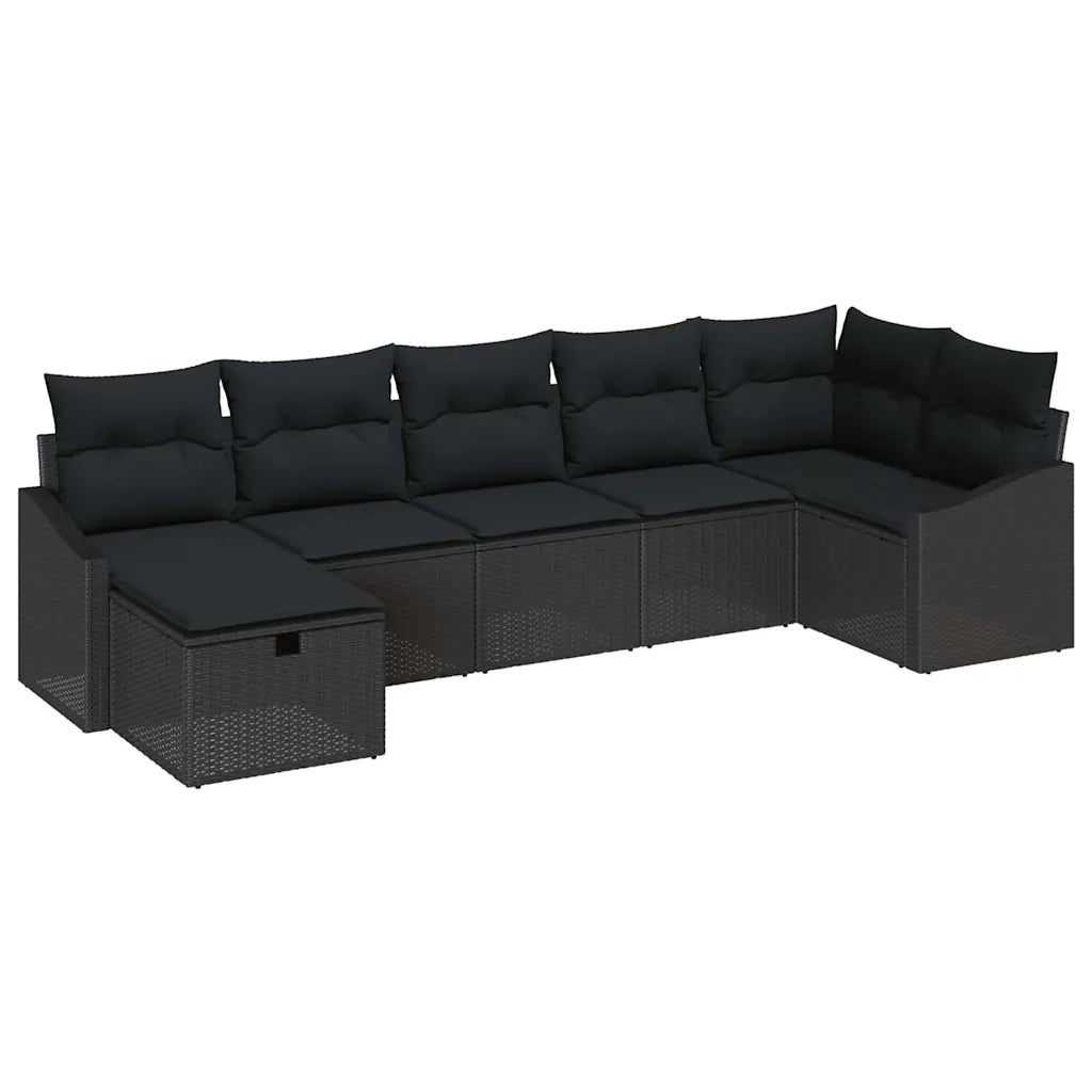 Set di divani con cuscino 7 pcs polyrattan 3360634