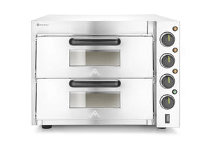 Forno pizza sovrapposto 3000W, HENDI, Argento