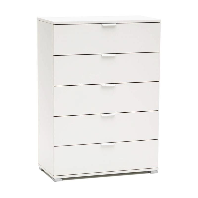 CASSETTIERA BIANCA CON 5 CASSETTI 75 X 38 X H103 CM