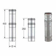 Inox mono parete aisi 316 elemen to telescopico d.140 b08x9nzsyw