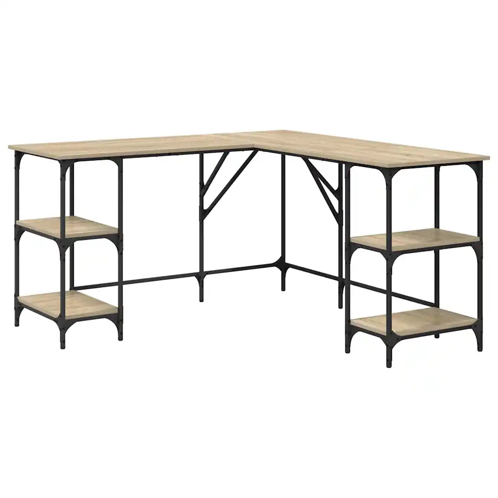 Scrivania Rovere Sonoma 139x139x75 cm in Legno Multistratocod mxl 108589