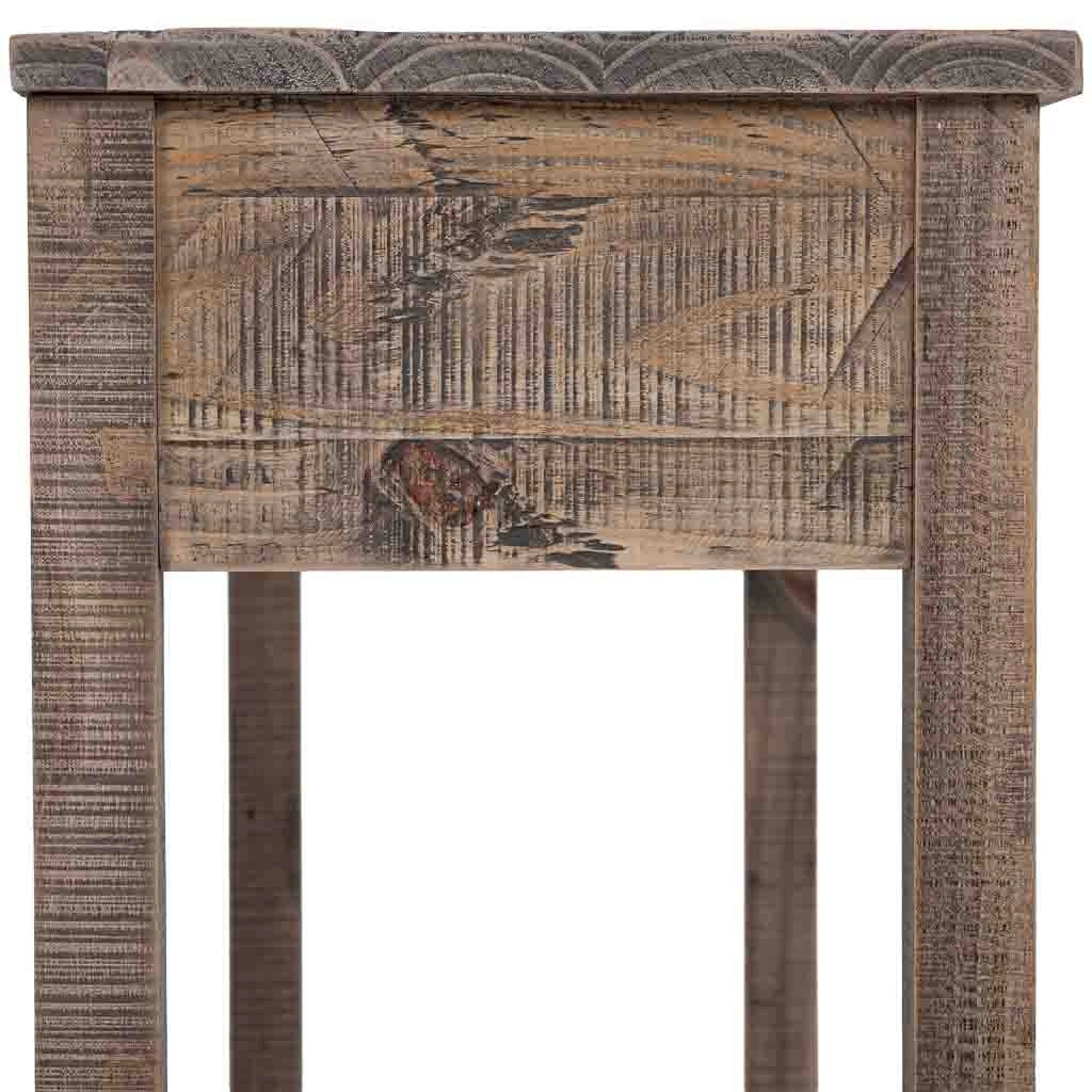 Tavolino da ingresso in legno marrone 120x40x78,5h cm
