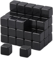 50 pezzi di magneti per lavagne, 8 x 8 x 8 mm minimagnetici, magneti forti, piccoli, magneti neodymium neri, magneti forti per lavagna, magneti per frigorifero