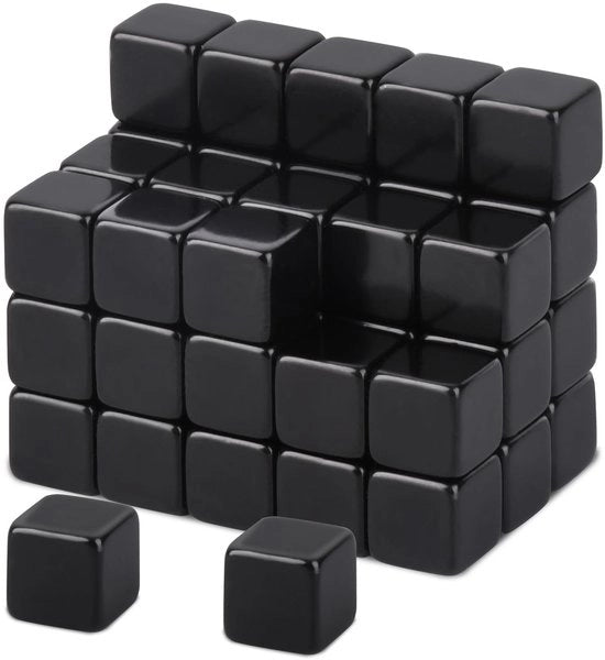 50 pezzi di magneti per lavagne, 8 x 8 x 8 mm minimagnetici, magneti forti, piccoli, magneti neodymium neri, magneti forti per lavagna, magneti per frigorifero