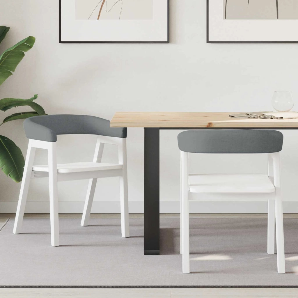 Sedie da pranzo 2 pcs Bianco 54 x 57 x 73 cm 42020426