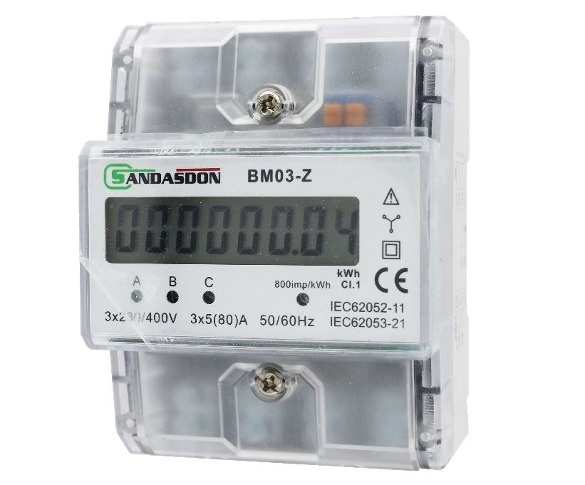 Contatore di Energia Sottolettore Trifase 4m