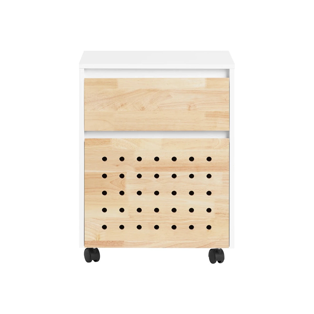 Carrello da ufficio Armadi archivio traslabili Tavolino 45x45x59cm ASK06-WN