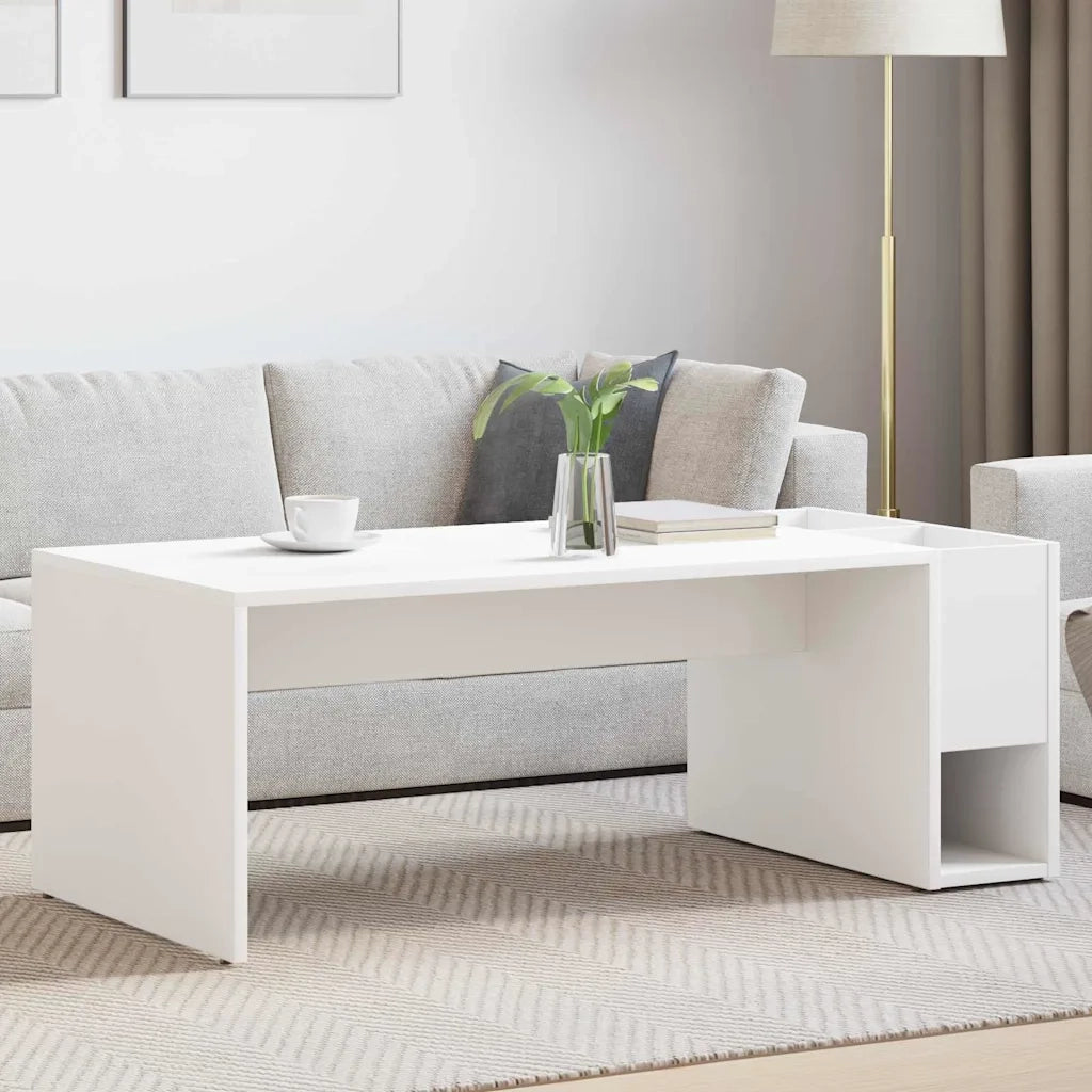 Tavolino da salotto Bianco 101,5 x 50 x 37 cm 891192
