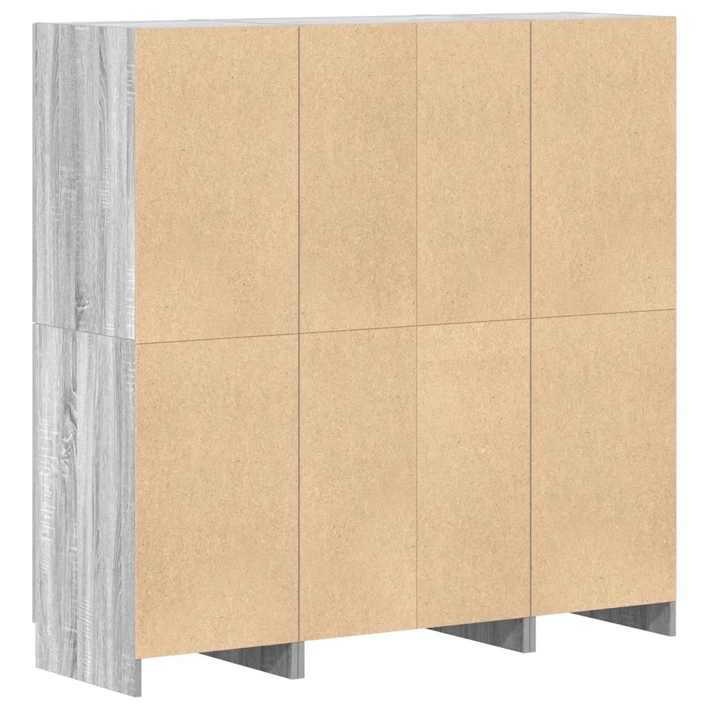 Set di Mobili da Cucina 3 pz Grigio Sonoma in Truciolato 3324156