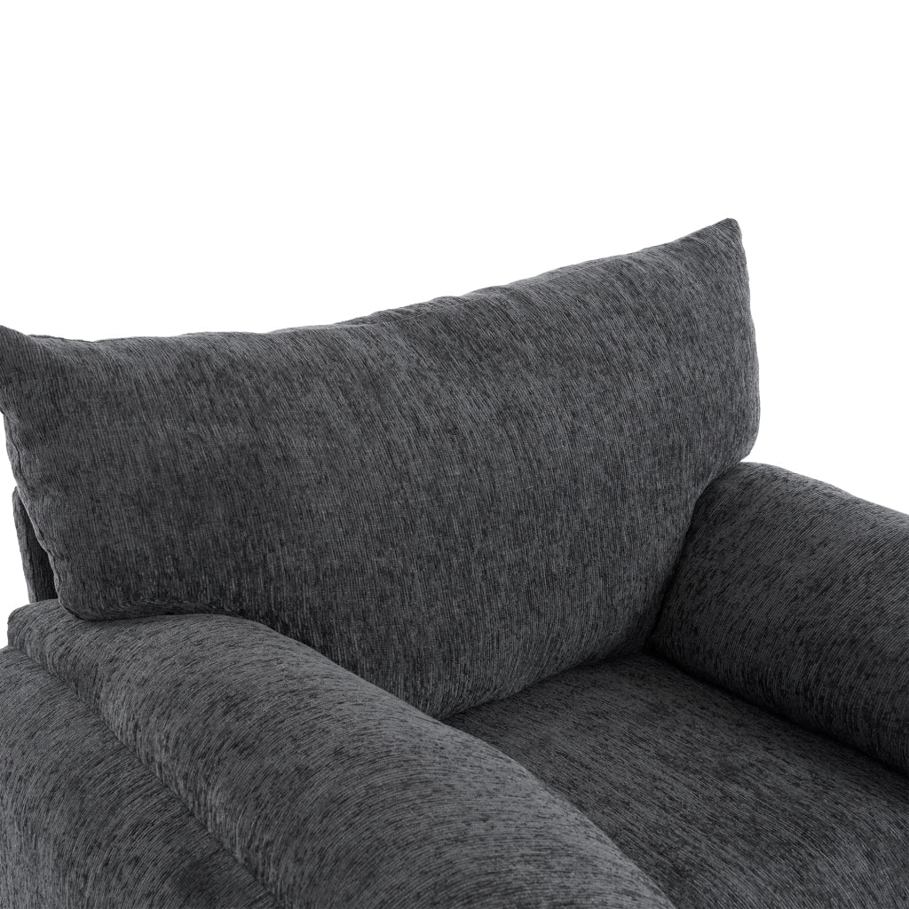 POLTRONA in ciniglia 96x82x84 cm grigio