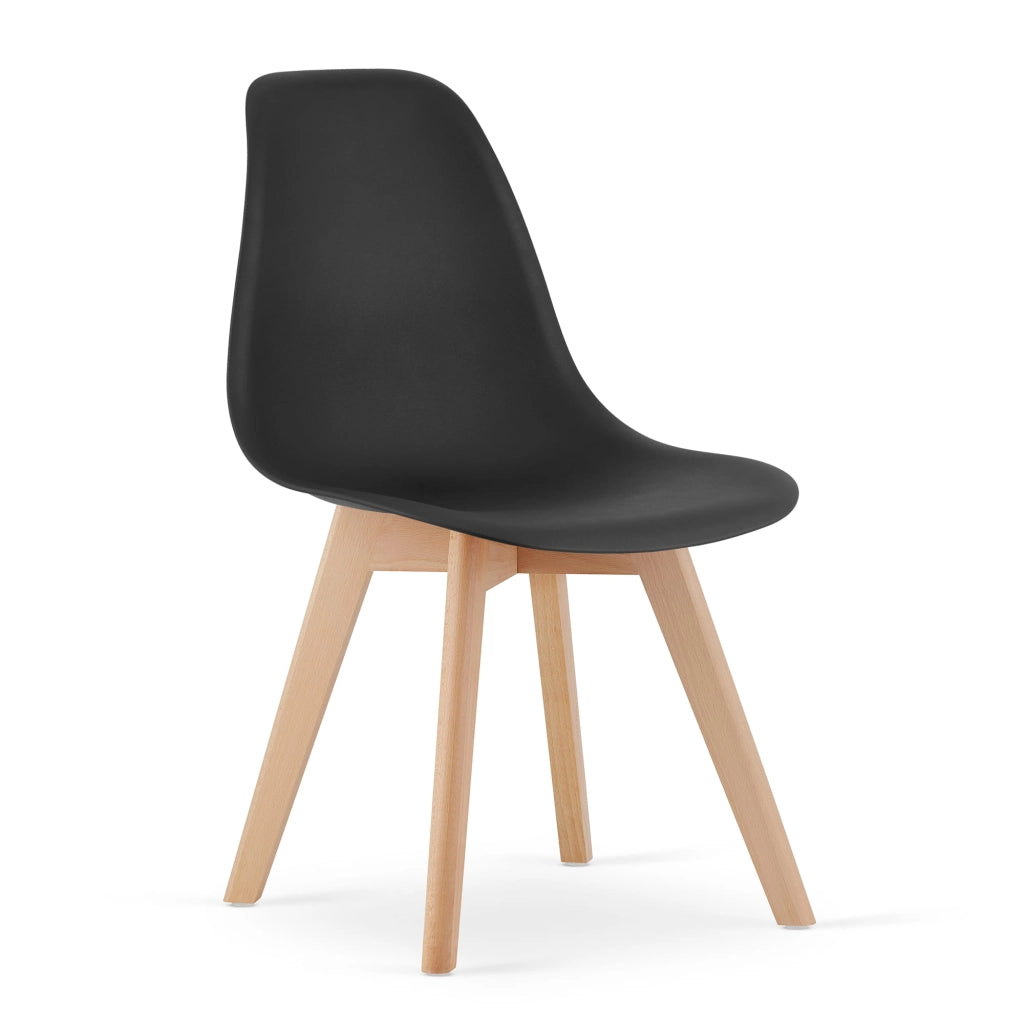Sedia VALORA KITO - Sedie ergonomiche da pranzo/ufficio nere x 3