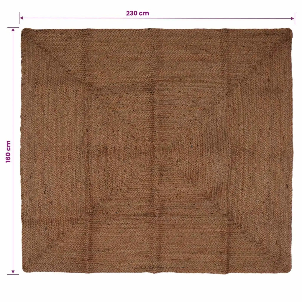 Tappeto da Area Grigio 160 x 230 cm Juta 42010418