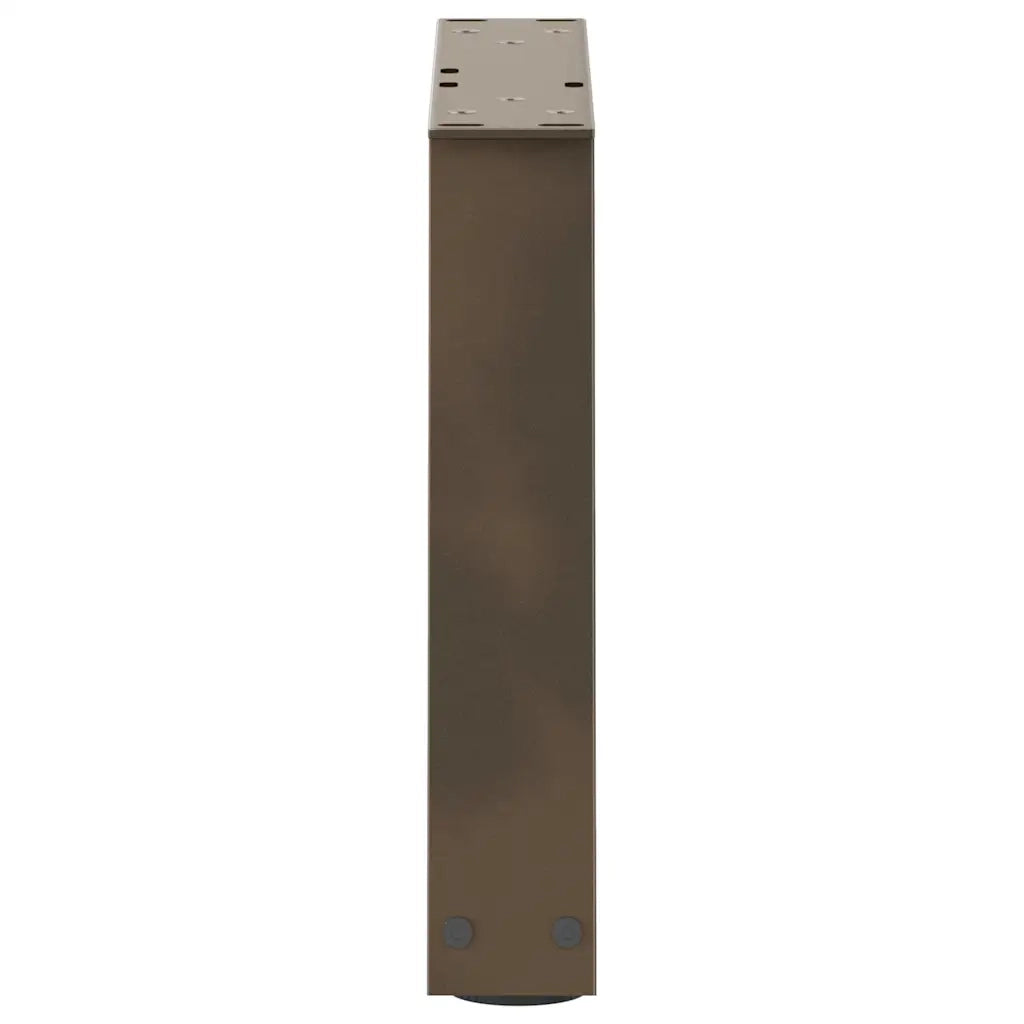 Gambe per Tavolino da Caffè a Forma di V 2 pz Acciaio Naturale 40x(30-31,3) cm Acciaio 4012527