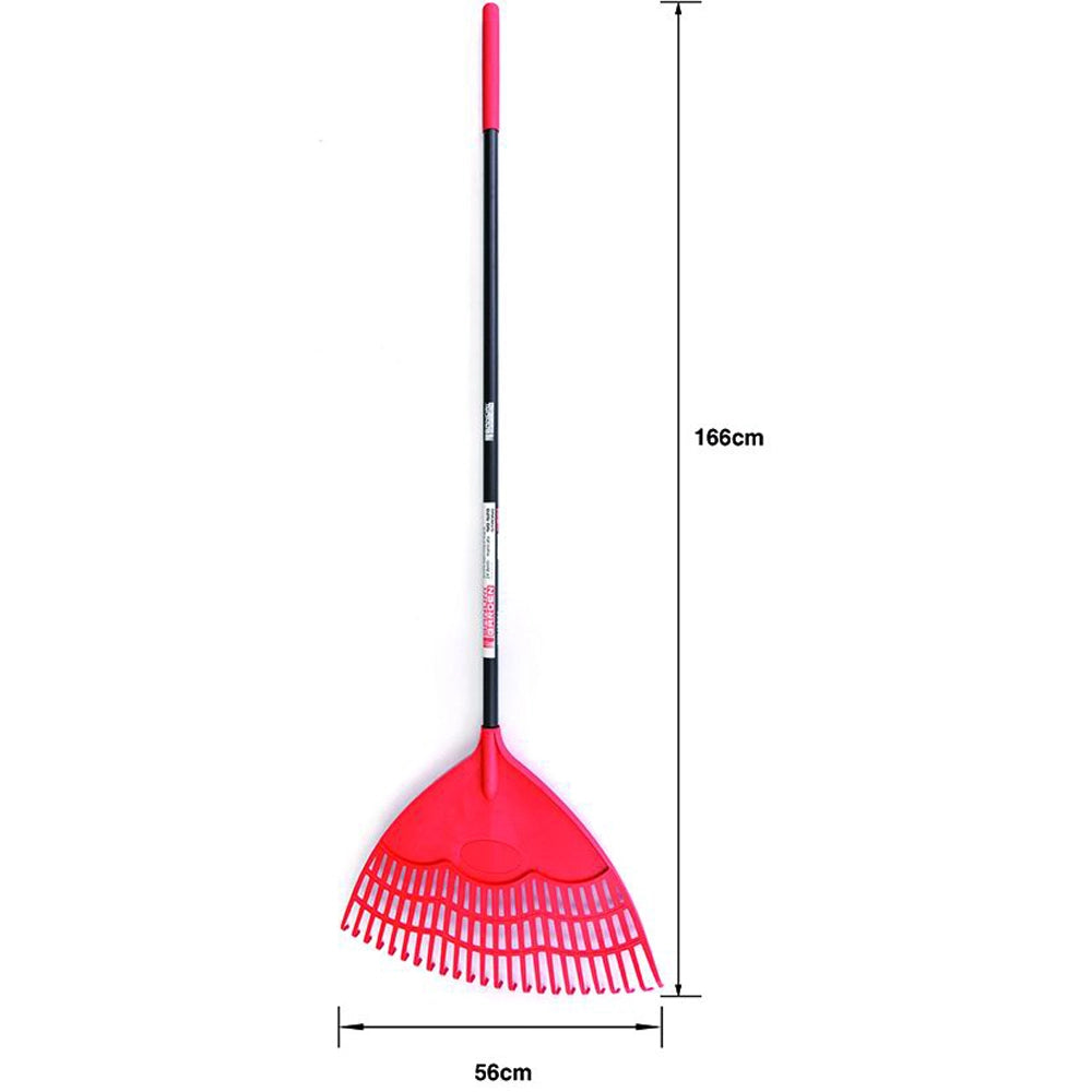 SCOPA RACCOGLI FOGLIE 56cm CON MANICO TESTA IN PP 24 DENTI SG-S20 SANDRIGARDEN