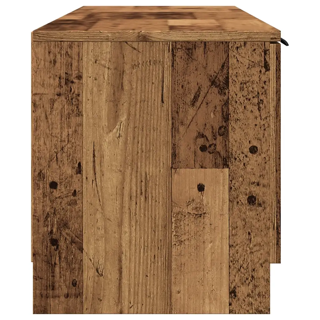 Mobile Porta TV in Legno Vecchio 140x35x40 cm in Truciolato