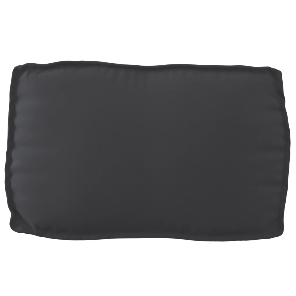 Set di Cuscini per Pallet 2 Pezzi Nero Tessuto Oxford