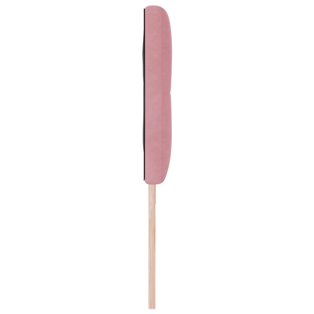 Testiera  Button Tufted Pink 180 cm in Velluto