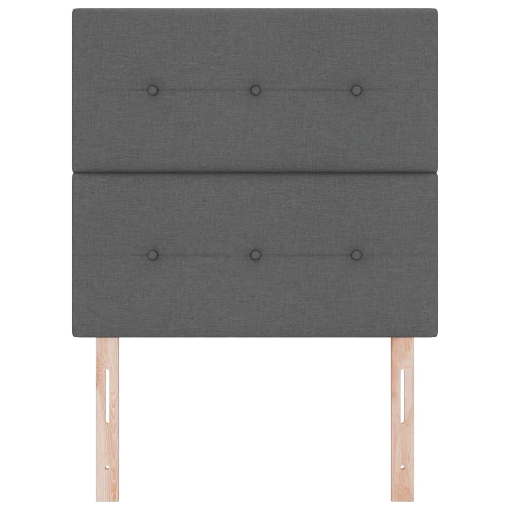 Testiera LED con testiera Grigio scuro 100 cm Poliestere 3338411