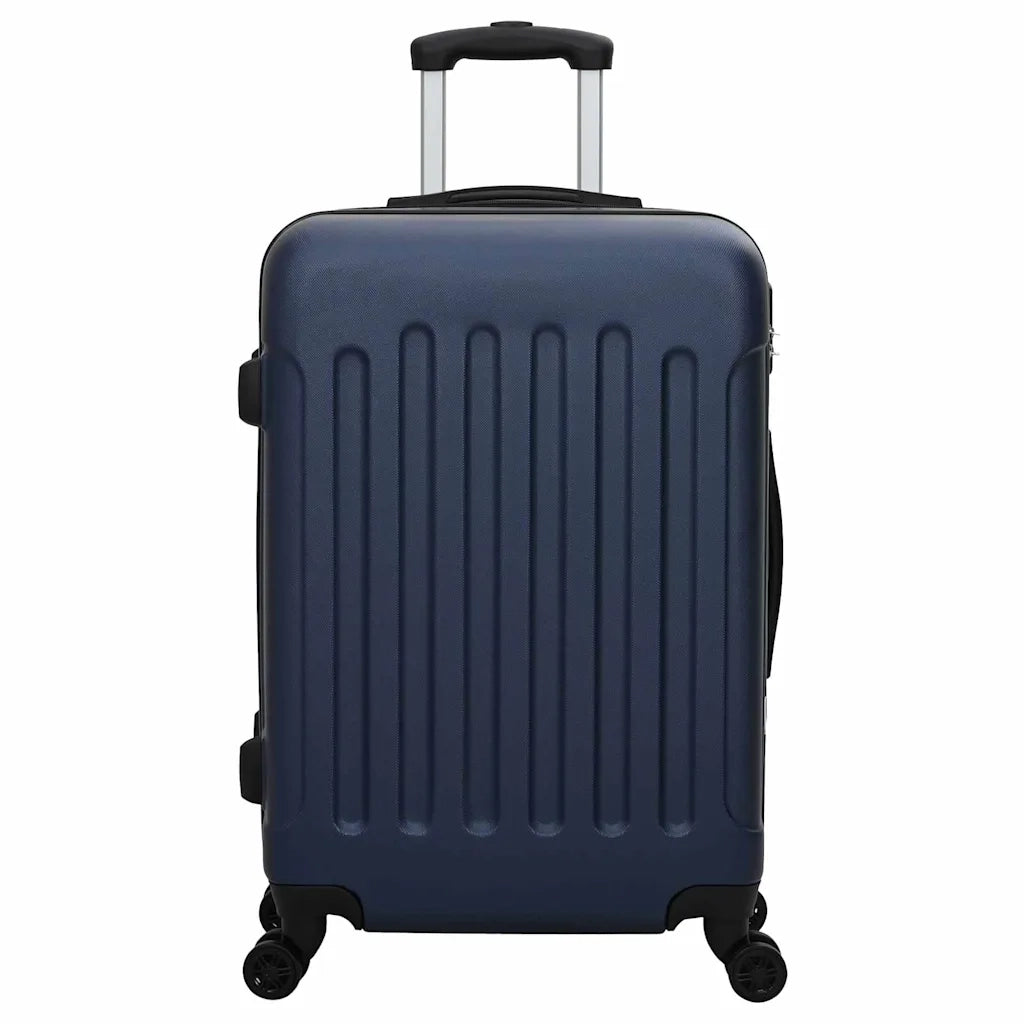 Valigia con blocco 3 pcs Blu Scuro 50 x 31 x 78 cm Plastica ABS 42006245