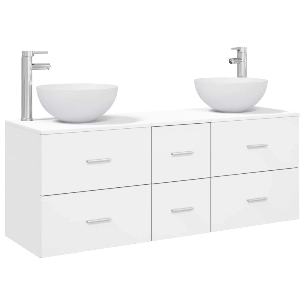 Set di Armadi da Bagno 3 pz Bianco 49,5 x 41 x 64,5 cm 3405811