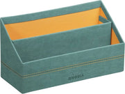 Borsa per lettere 25x10x14cm, in imitazione di pelle, elegante e pratica, 1 pezzo, azzurro mare