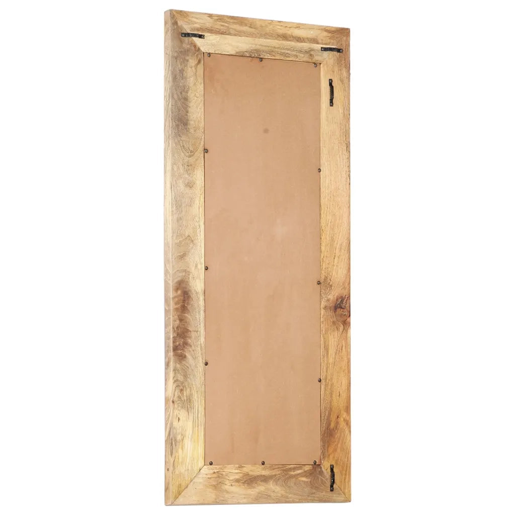 Specchio Intagliato a Mano 110x50x2,6 cm in Massello di Mango 321646