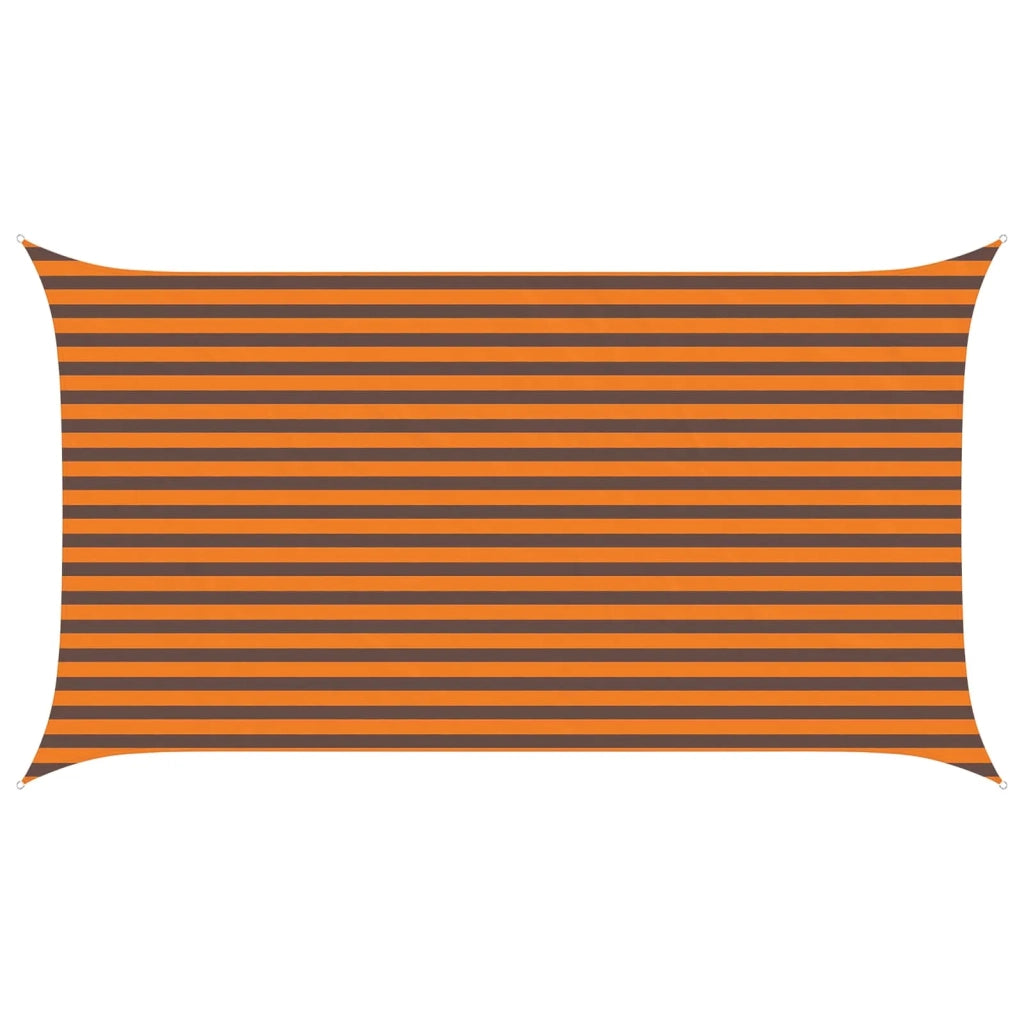 Vela da ombra solare-Telo Ombra-Vela Ombreggiante-Parasole a Vela Arancione e Marrone 4,5 x 2,5 m