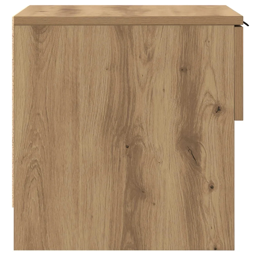 Armadietto per letto 2 pcs Rovere artigianale 40 x 39 x 40cm 880517