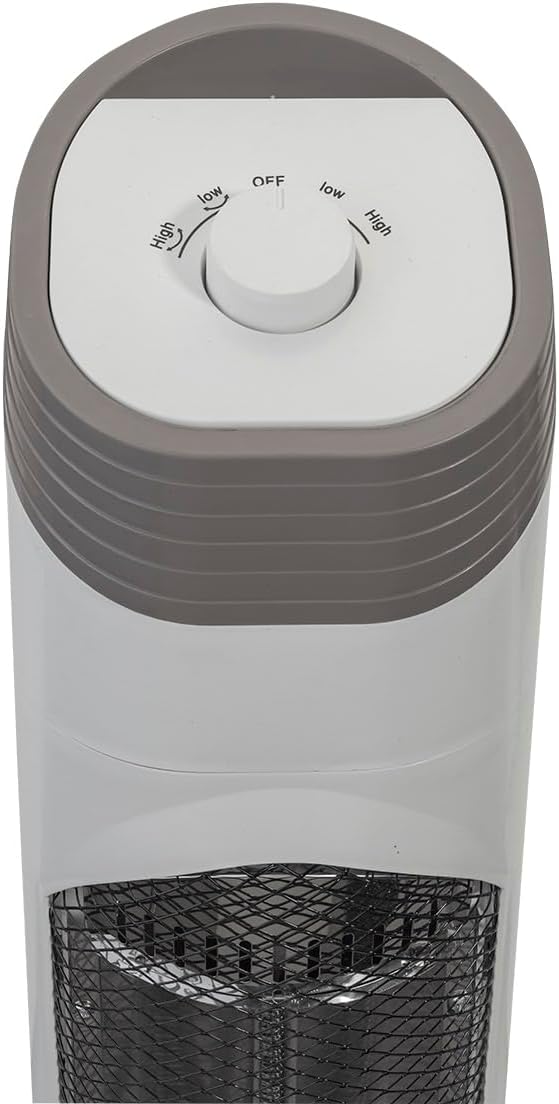 Bimar HR318 Stufetta Elettrica a Basso Consumo, Stufa Radiante in Fibra di Carbonio a Bassa Intensità Luminosa per Ambienti Interni