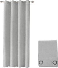 Tenda 100% Oscurante Porta Finestra 1 Pannello 140x280 Cm Isolante Termica Coprente Grigio Chiaro