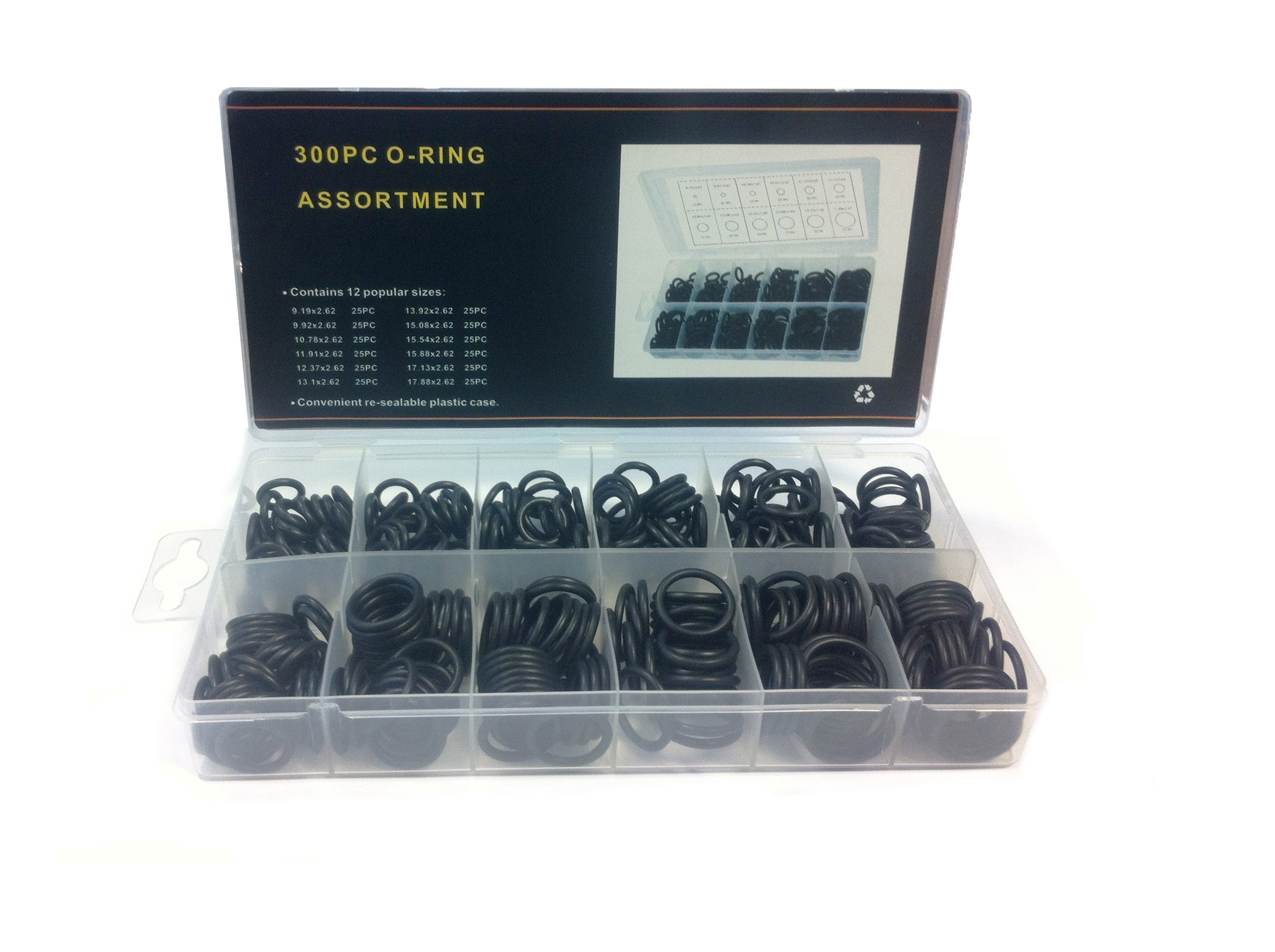 Confezione cassetta con oring guarnizioni assortiti standard - Pezzi 300