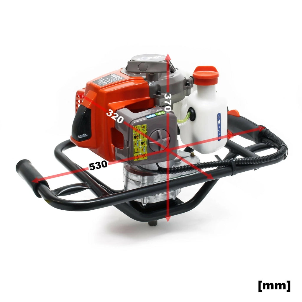 Set trivella termica 63,3 cc 3 hp punta da trapano 250 mm trapano per 2 persone 16_0001566
