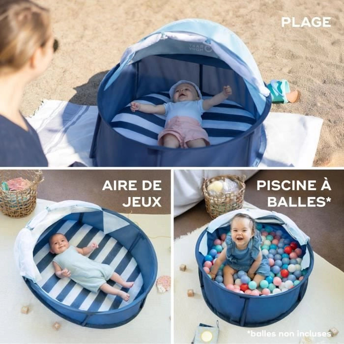 Babymoov Babyni Mariniere, Parco Giochi Anti-UV SPF 50+, 2 in 1