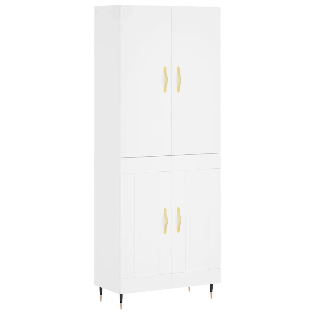 Credenza Bianca 69,5x34x180 cm in Legno Multistrato 3195771