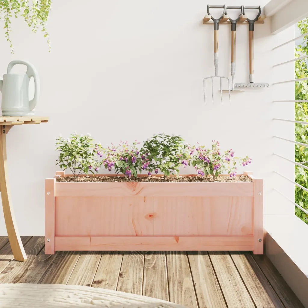 Fioriera da Giardino-Vaso da Esterno 90x31x31 cm in Legno Massello di Douglas