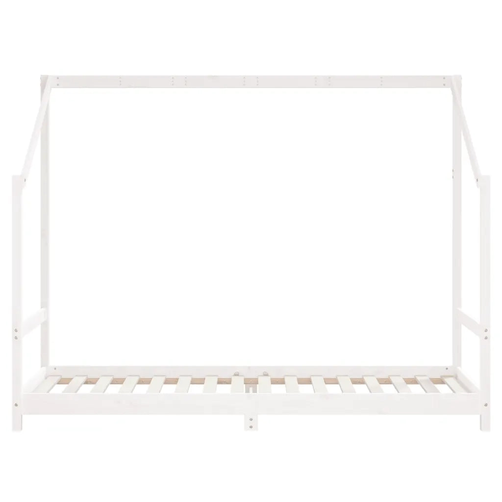 Giroletto per Bambini Bianco 2x(90x200) cm Legno Massello Pino 3200590