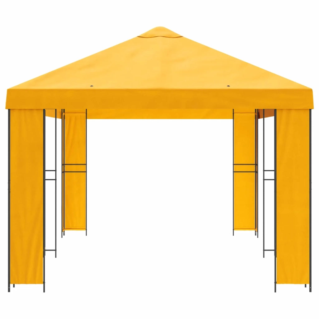 Gazebo da giardino 6 x 3 m Giallo Poliestere e Acciaio 190 3376014
