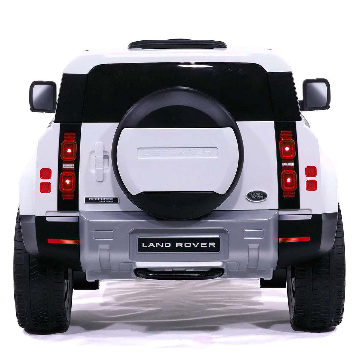 Macchina Elettrica per Bambini 12V con Licenza Land Rover Defender Bianca