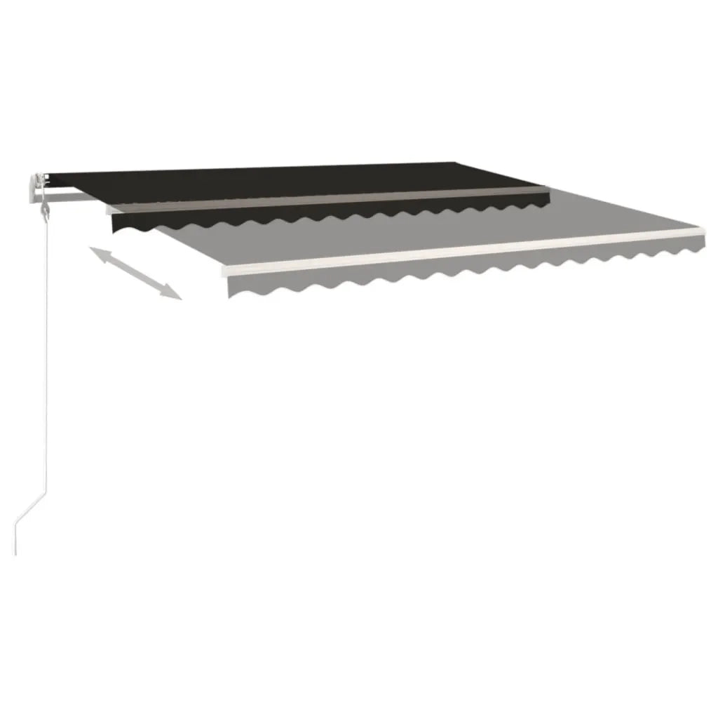 Tenda da Sole Retrattile Automatica 450x350 cm Antracite cod mxl 34293
