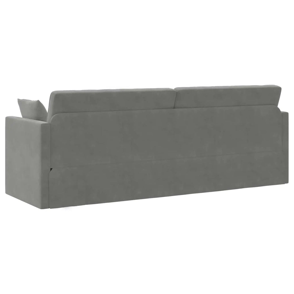 Divano-letto da pavimento Grigio scuro 213 x 70 x 77 cm Velluto 4106727