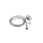 Trade Shop - Soffione Doccia Universale Rotondo Colorato Doccetta Accessori Bagno Con Laccio - Rosa