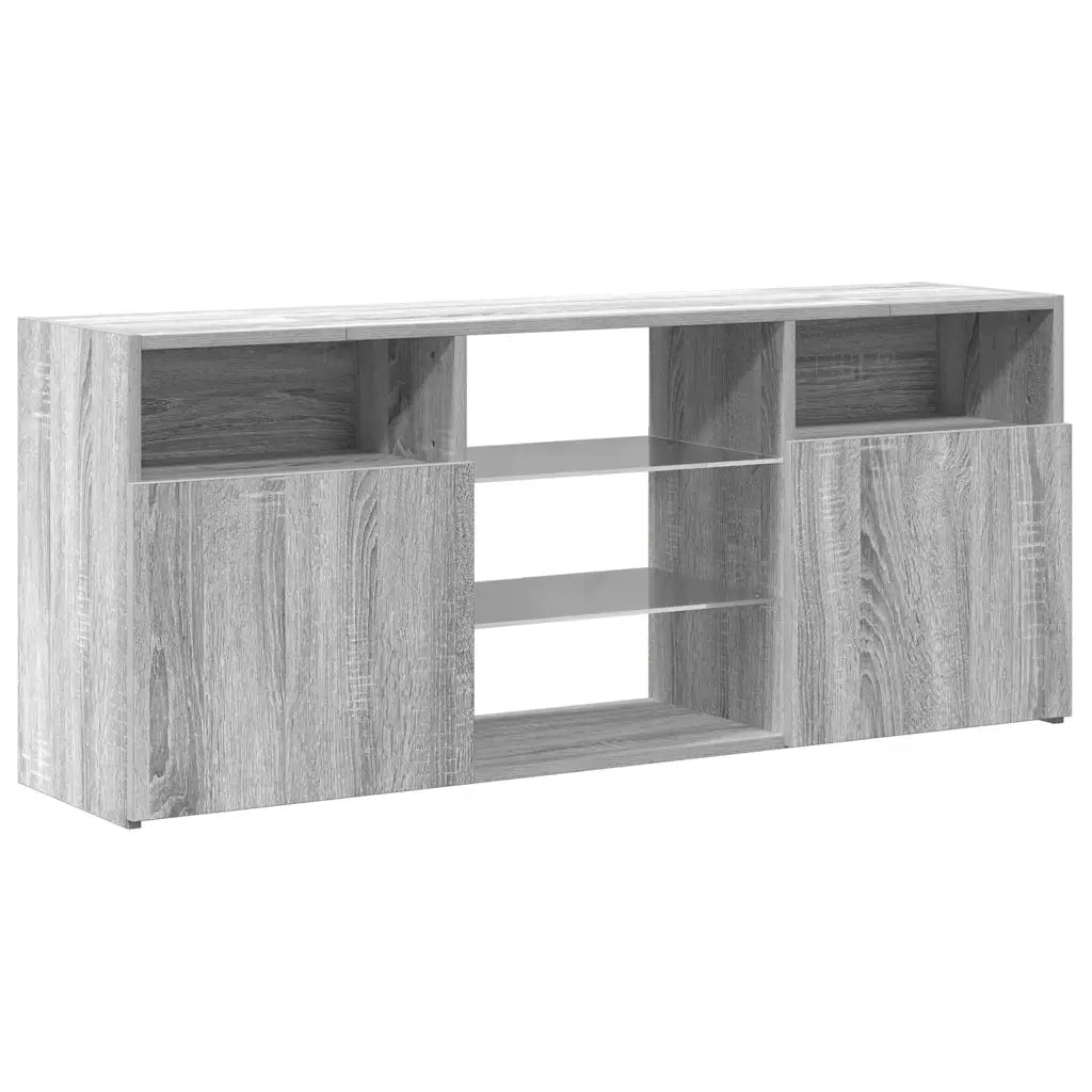 Mobile Porta TV con Luci LED Grigio Sonoma 120x30x50 cm cod mxl 24808