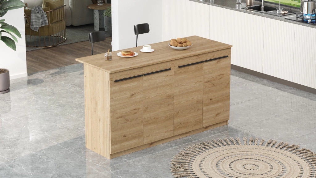 Tavolo da cucina in legno "Lark" - 160 x 60 x 90 cm - Marrone