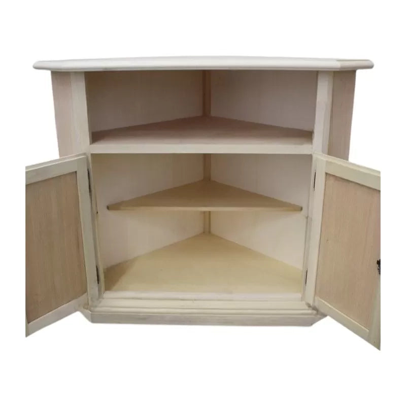 Porta tv angolare in legno classico 2 porte grezzo l.73 x 73 h.86 (927) - Mobili 2G