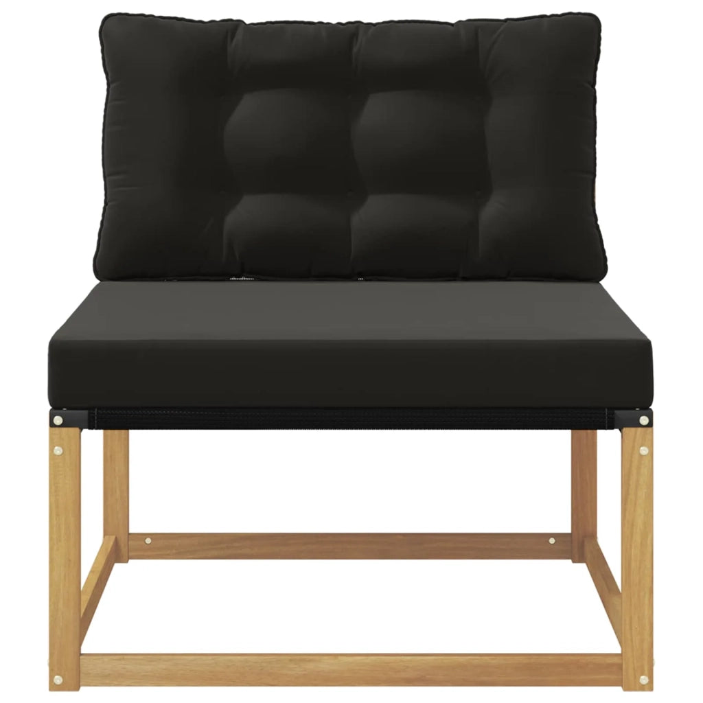Divano centrale per esterno-Divano componibile Bianco 79 x 83 x 73 cm acciaio 602951