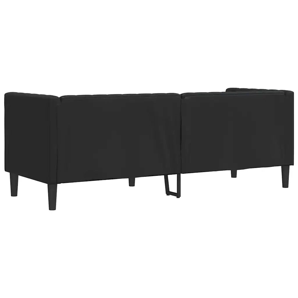 Divano-Sofa-Divanetto Nero 194 x 74,5 x 70,5 cm PVC